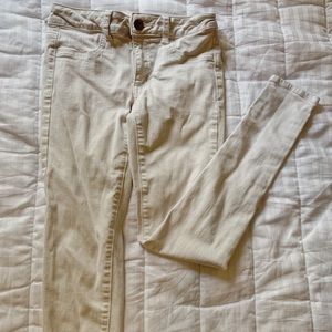 White, American Eagle, Super Super Stretch Jeans